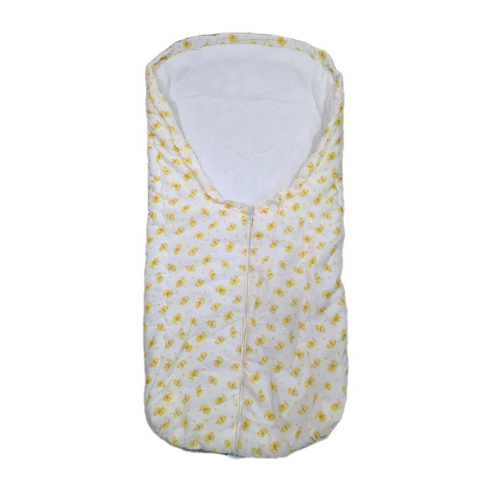 Vintage Quilted Yellow Teddy Bearโ Sleeping Sac By Quiltex For Babies